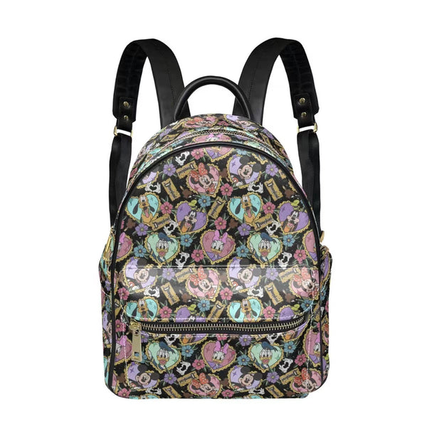 Custom Design All Over Print Back Bag For Kids Vinyl Leather Bag